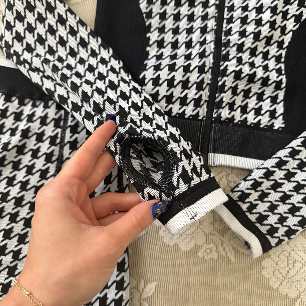 Astoria Activewear Houndstooth Jacket & Skirt Set – Size Small - Picture 3 of 4